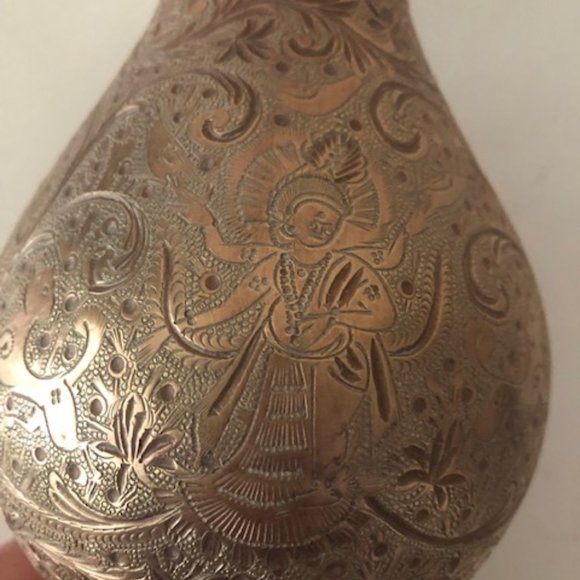 Antique Oriental Bronze Vases with animal's handles. Set of 4. Hindy. gods. - Picture 15 of 15